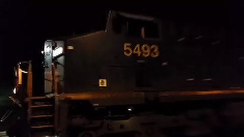 [CSX]5493 ES40DC-CW44AH Leads Q034-19 & Super Loud 1ST Gen K5HL Headed NB in Fayetteville NC & long