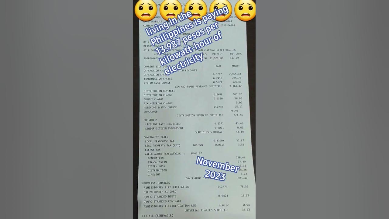 How Much Will You Pay for Electricity in the Philippines November 2023