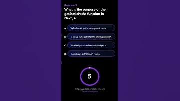 What is the purpose of the getStaticPaths function in Next js