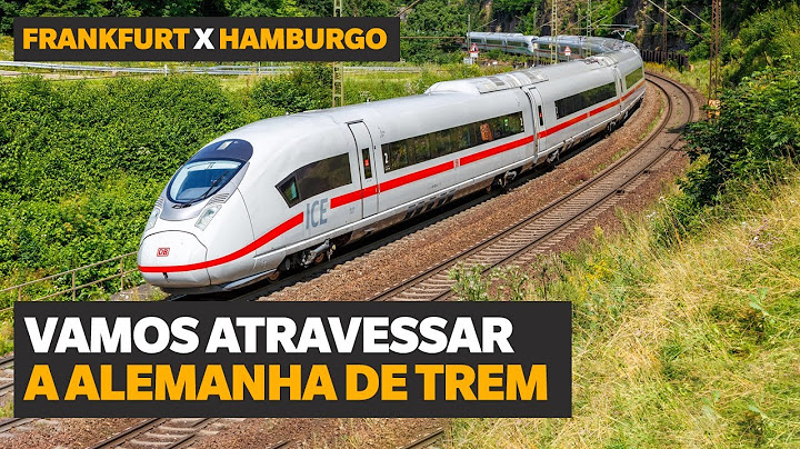 COMO É VIAJAR DE TREM PELA ALEMANHA?