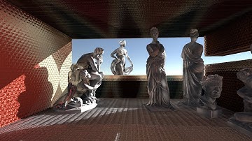 Lumina GI - Real time true global illumination - Statues demo