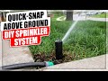 Quicksnap above ground diy sprinkler system