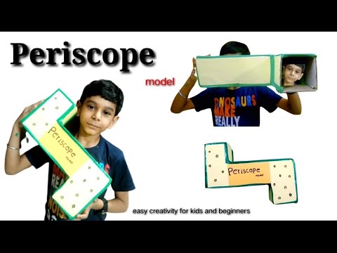 How to make Periscope with Cardboard / School project / how to make Periscope camera with mirror