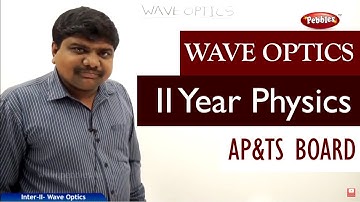Wave optics full lesson| Intermediate II | Physics | AP&TS Syllabus