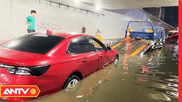 Cận cảnh mưa lớn ngập sâu, ô tô chết máy trong hầm chui ở Biên Hòa | Tin tức 24h mới nhất | ANTV