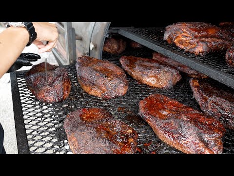 肉肉爆擊!! 超軟嫩牛胸肉.手撕煙燻豬製作-你不知道的超狂嘉義美食/Taiwan's best beef brisket BBQ. Hand-pulled smoked pork