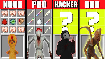 NOOB vs PRO vs HACKER GOD Minecraft Battle SCP 096 SHY GUY versus SCP 173 049 MOD CRAFT GAME HORROR