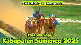 These are the Individual Actions/Scores of 48 Participants in the 2025 Sumenep Bull Race