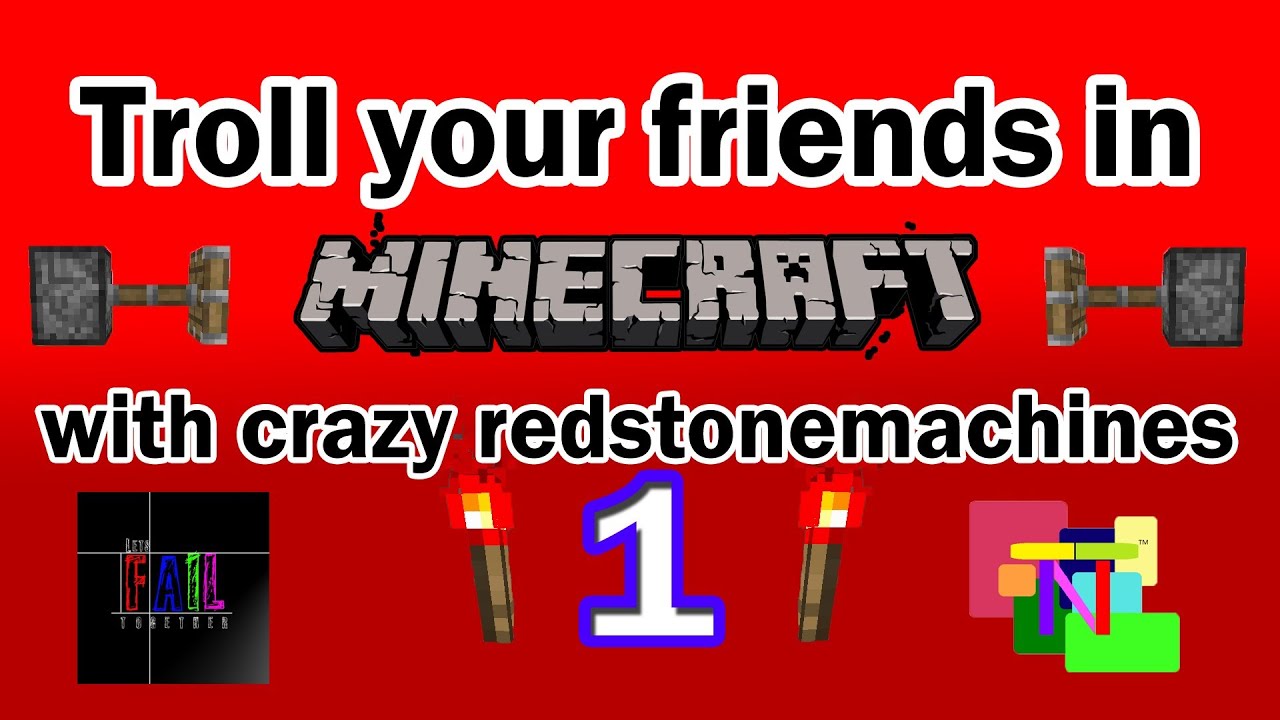 Troll your friends in Minecraft Crazy redstone machines YouTube