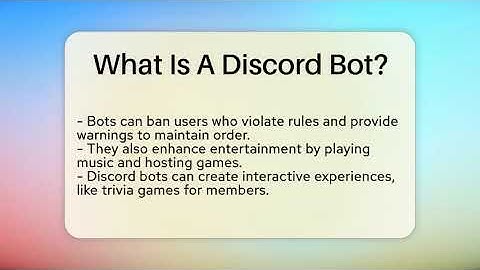 What Is A Discord Bot? - Everyday-Networking