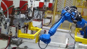 Yaskawa MH180 Robot Stationary Spot Welding
