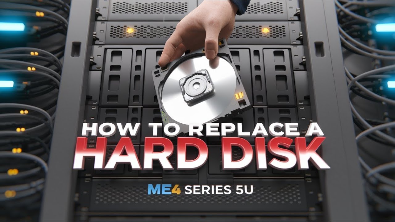 How to replace a Hard disk in an ME4 Series 5U #dell #storage - YouTube