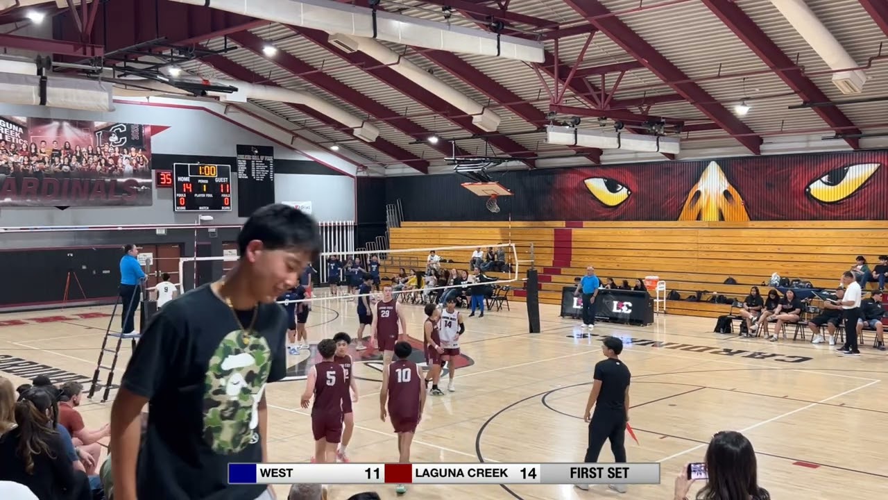 LAGUNA CREEK VS WEST SET 1 | 2024-2025 BOYS VOLLEYBALL PLAYOFF | ROUND ONE