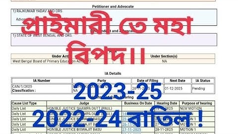 Wb Primary Requirement 2025 . D.el.ed 2023-25, 2022-24 update 