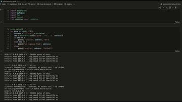 Ping an Ip Address using Python