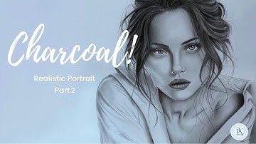 Charcoal Portrait/Face Drawing Tutorial – Step by Step – Part 2