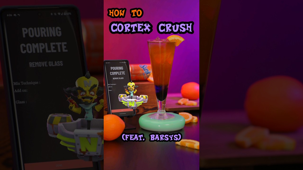 Cortex Crush (Cocktail Inspired by Crash Bandicoot) 