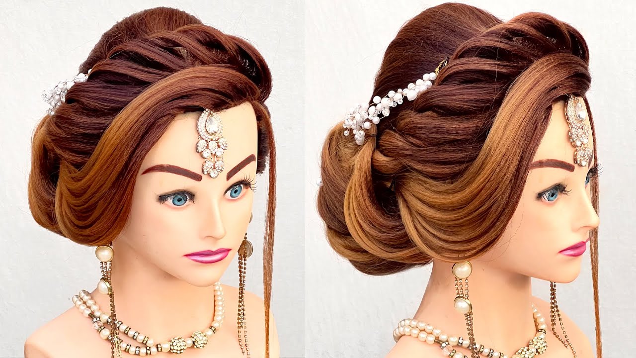 Latest Bridal Juda Hairstyles l wedding hairstyles kashee s l reception