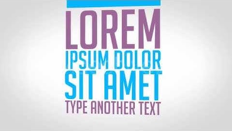 Kinetic Typography Promo After Effects Videohive Template