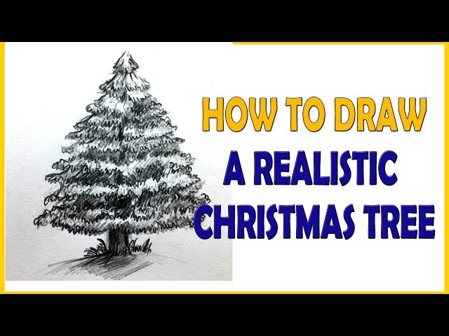 How to Draw and color a beautiful Christmas tree  Christmas Ideas   WonderHowTo