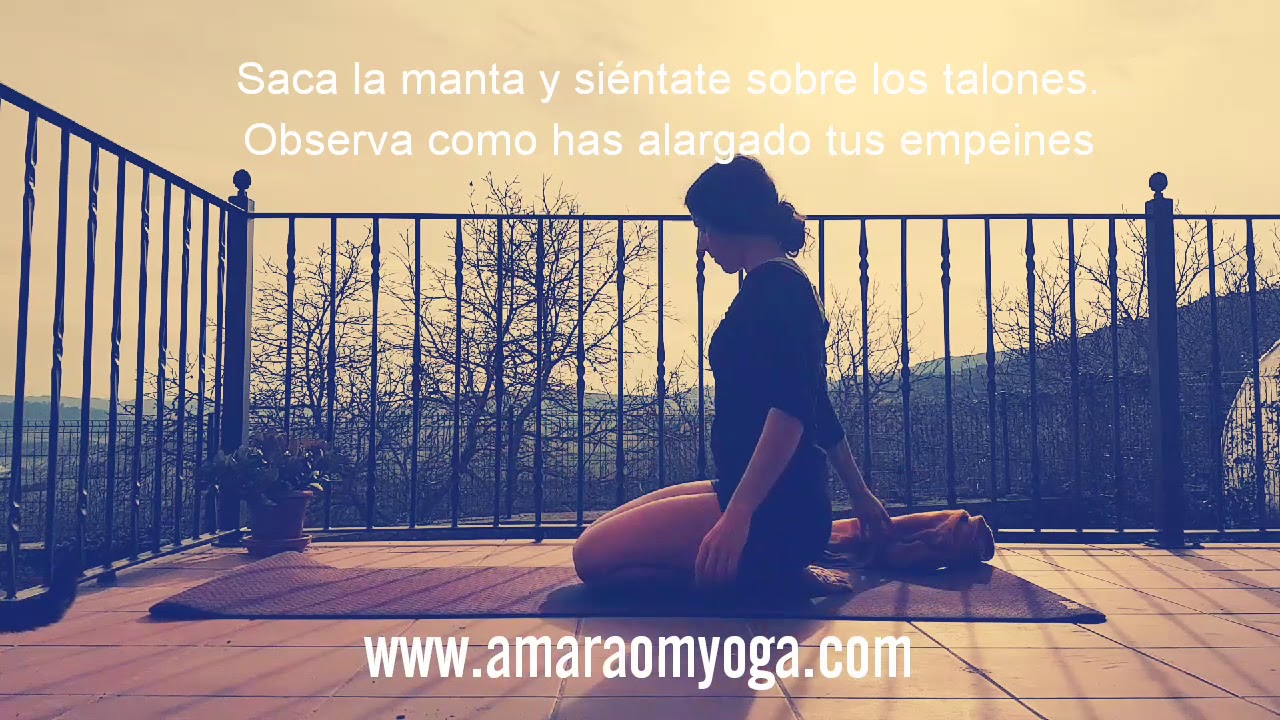 Yoga suave para flexibilidad/fortaleza de PIES amara la negra