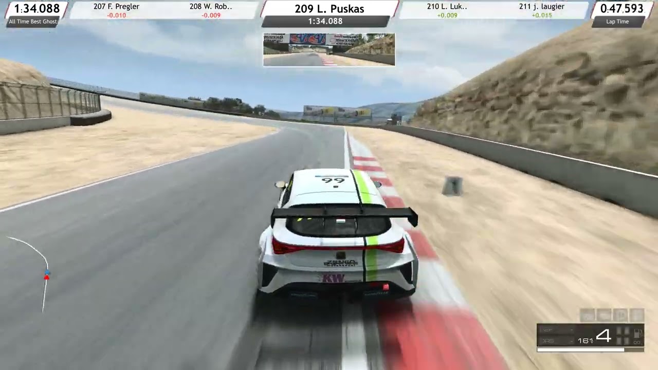 RaceRoom Racing Experience - WTCR @ Laguna Seca competition | PuzzledCubes.site