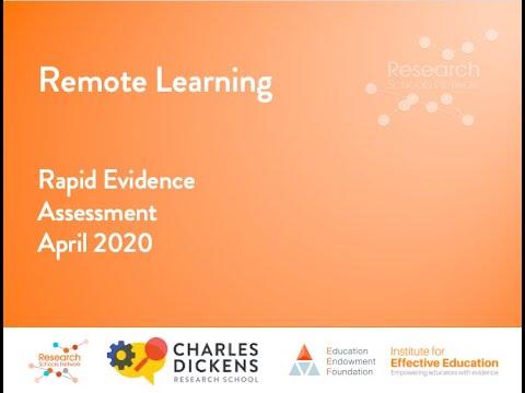 Remote Learning Rapid Evidence Assessment