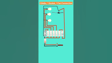 3 bulb 1 Socket 1Fan connection diagram video