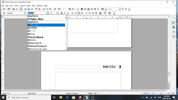 Header and Footers in Open Office  --  Self publishing book formatting