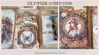 Steampunk Loaded Folding Folio Booklet - Full Tutorial