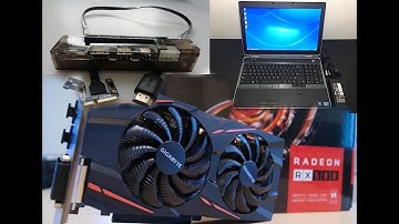 How to connect Graphics card RX 580 8gb DDR5  to laptop with EXP GDC Adapter.