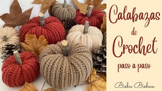 Como hacer Calabazas 🎃 a Crochet 🧶 decoración de Halloween / How to crochet halloween pumpkins