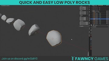 Quick and Easy Low Poly Rocks | Blender Tutorial
