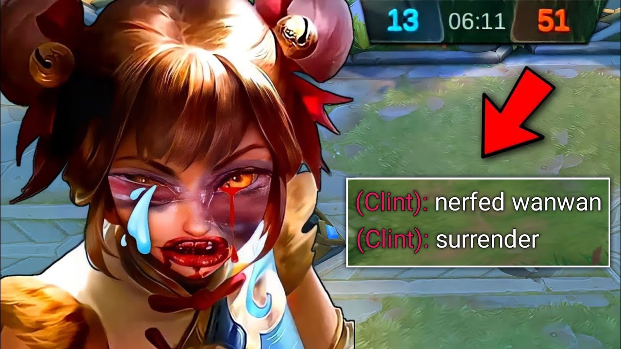 NERFED WANWAN AGGRESSIVE GAMEPLAY | 11 KILLS | MENACEMLBB