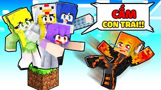 MÌNH SINH TỒN TRÊN 1 BLOCK CHỈ CÓ CON GÁI TRONG MINECRAFT