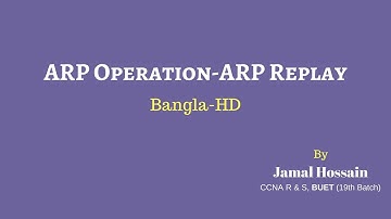 ARP Operation-ARP Replay (Bangla)-HD