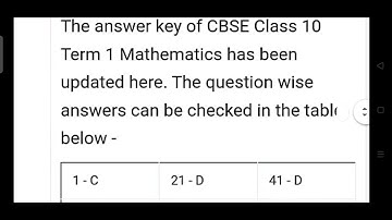 Class 10 Maths standard term 1 board exam set 030/2/4