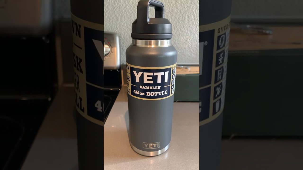 1880 46oz. Yeti Rambler Water Bottle- Charcoal! $55 🍻 #shorts #yeti #water  #waterbottle 