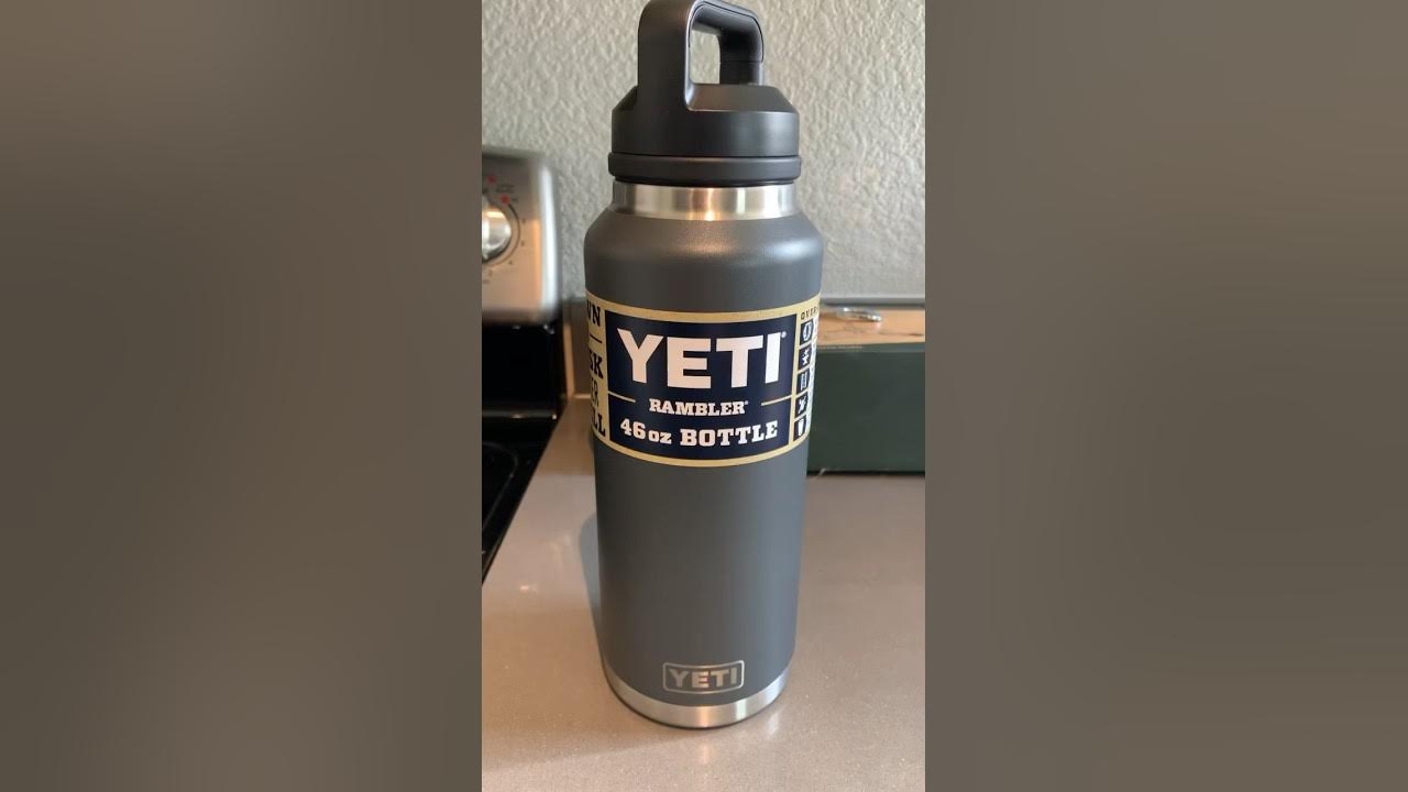 Yeti Rambler Bottle 46 oz Alpine Yellow with Chug Cap