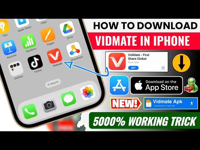 How To Download Vidmate in iPhone | Vidmate Download in iPhone | Vidmate Install in iPhone & iOS class=