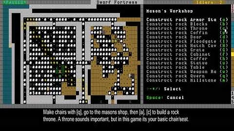 Dwarf Fortress Video Tutorial part 06 - Dining rooms and dealing with refuse