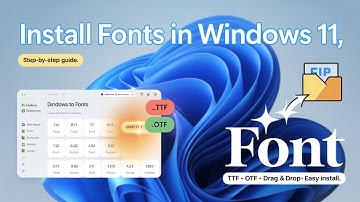 How to Install Fonts in Windows 11 🎨 | Step-by-Step Font Installation Guide