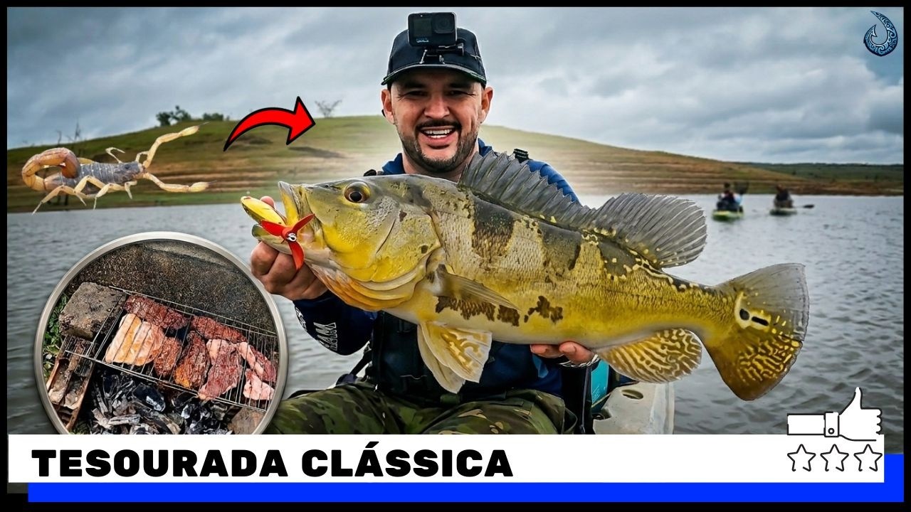DE PICADA DE ESCORPIÃO A PEIXE NA PONTA DA LINHA #pescariadecaiaque