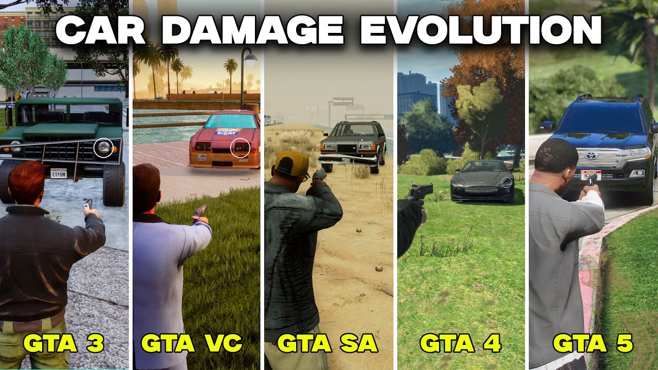 Car Damage Evolution From GTA 3 To GTA V YouTube 