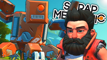 Spycakes & I Battled a Harvester Bot & We Snuck Into a Factory! - Scrap Mechanic Multiplayer