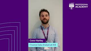 Conor Hartley, Finance Data Analyst at AIB - Testimonial