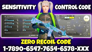 NEW UPDATE 3.7 !!🔥BEST SENSITIVITY CODE+CONTROL SETTINGS BGMI/PUBG MOBILE | BGMI AFTER UPDATE 3.7