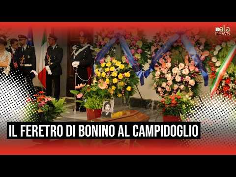 Video Emma Bonino, è arrivato in Campidoglio il feretro della storica leader dei Radicali