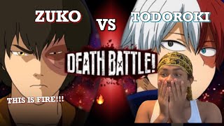 Death Battle - Zuko VS Shoto Todoroki (Avatar VS My Hero Academia)!! REACTION!!!