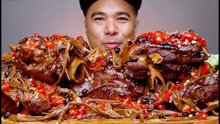 SPICY HUMBA BISAYA | BRAISED PORK KNUCKLE WITH RED CHILI | PORK TROTTER | PATA NG YOBAB HUMBA | ASMR